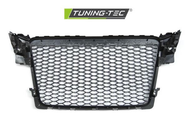 Sportgrill / Kühlergrill passend für Audi A4 B8 (8K) 08-11 Hochglanz schwarz in Wabendesign
