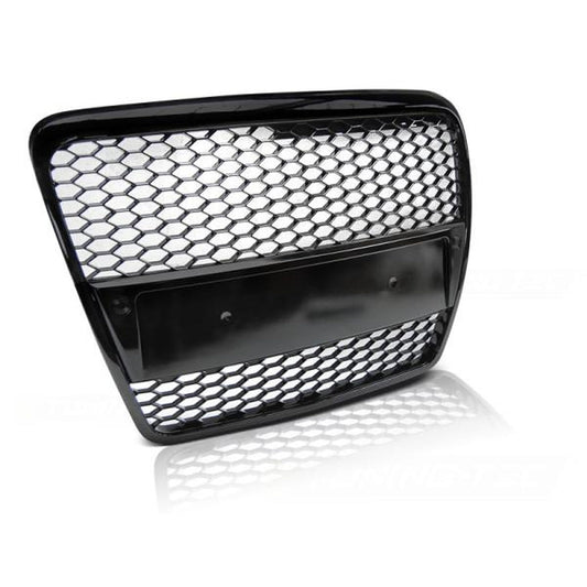 Sportgrill / Kühlergrill passend für Audi A6 C6 (4F) 04-08 Hochglanz schwarz in Wabendesign