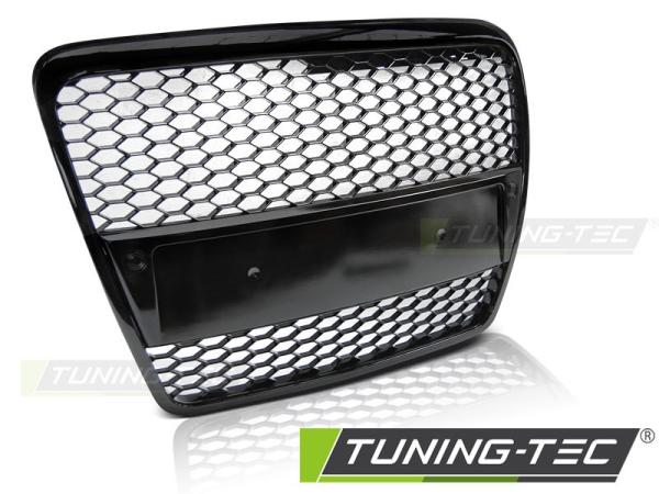 Sportgrill / Kühlergrill passend für Audi A6 C6 (4F) 04-08 Hochglanz schwarz in Wabendesign
