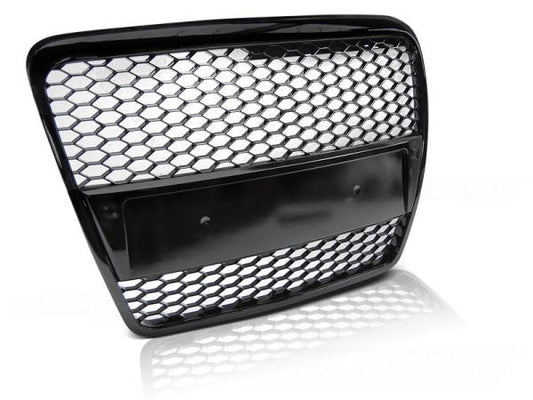 Sportgrill / Kühlergrill passend für Audi A6 C6 (4F) 04-08 Hochglanz schwarz in Wabendesign