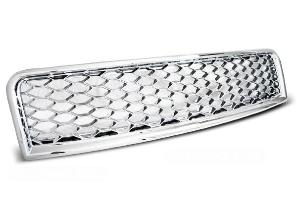 Sportgrill / Kühlergrill passend für Audi A4 B6 00-04 chrom in Wabendesign