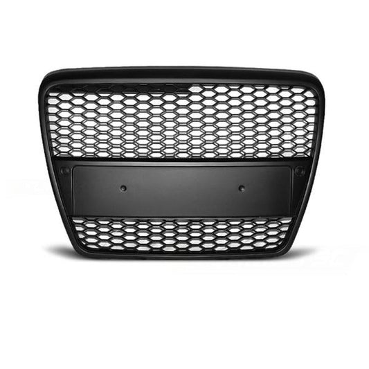 Sportgrill / Kühlergrill passend für Audi A6 C6 (4F) 04-08 matt schwarz in Wabendesign