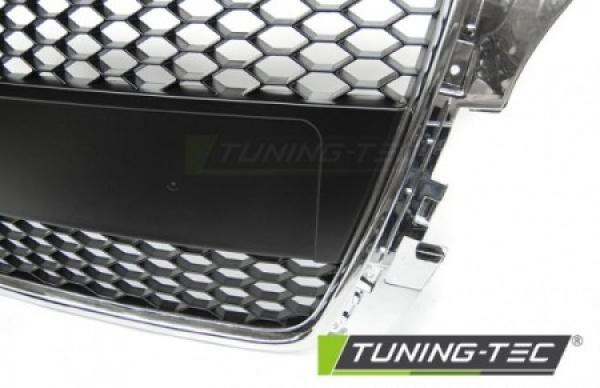 Sportgrill / Kühlergrill kompatibel mit A3 8P Facelift 08-12 chrom in Wabendesign