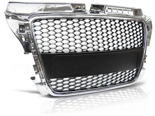 Sportgrill / Kühlergrill kompatibel mit A3 8P Facelift 08-12 chrom in Wabendesign