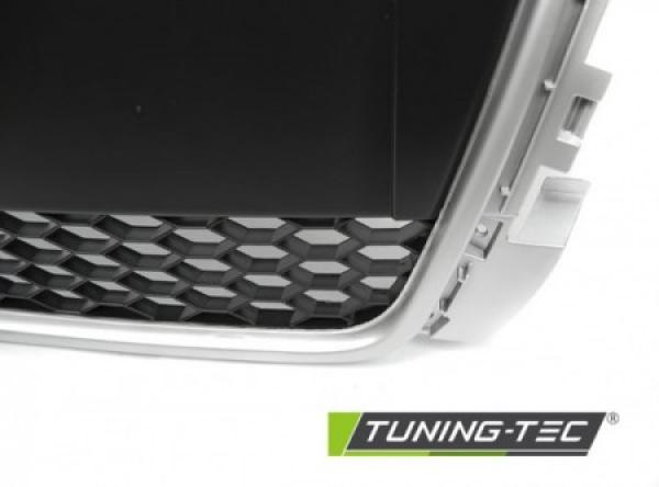 Sportgrill / Kühlergrill passend für Audi A3 8P Facelift 08-12 matt Silber in Wabendesign