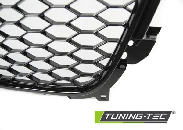 Sportgrill / Kühlergrill passend für Audi A4 B8 (8K) Facelift 11-15 Hochglanz schwarz in Wabendesign
