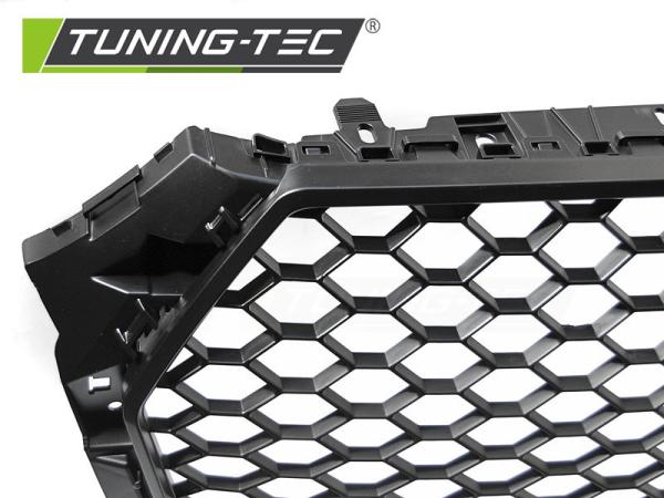 Sportgrill / Kühlergrill passend für Audi A4 B9 (8W) 15-19 matt schwarz in Wabendesign