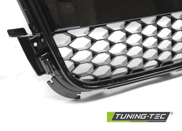 Sportgrill / Kühlergrill passend für Audi A5 (8T) 07-11 Hochglanz schwarz in Wabendesign
