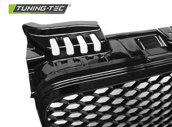 Sportgrill / Kühlergrill passend für Audi A4 B7 (8E) 04-08 Hochglanz schwarz in Wabendesign