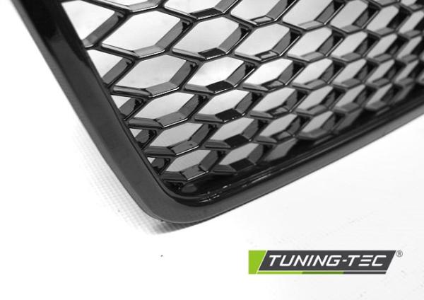 Sportgrill / Kühlergrill passend für Audi A4 B7 (8E) 04-08 Hochglanz schwarz in Wabendesign