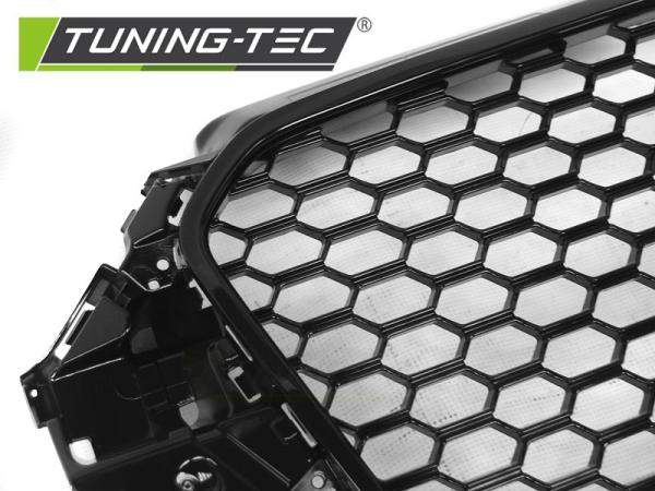 Sportgrill / Kühlergrill passend für Audi A3 8V 12-16 Hochglanz schwarz in Wabendesign