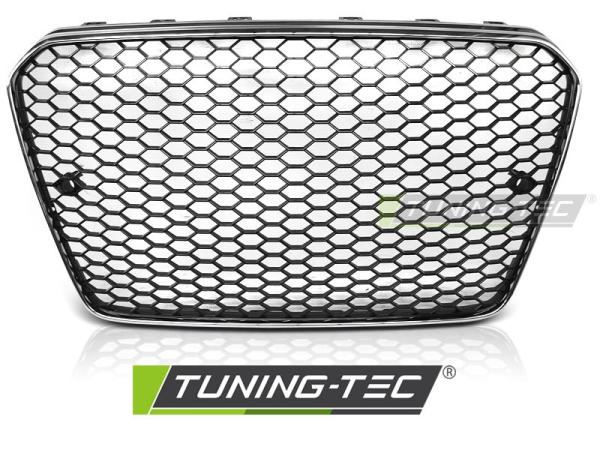 Sportgrill / Kühlergrill passend für Audi A5 Facelift (8T3) 11-16 chrom/schwarz in Wabendesign