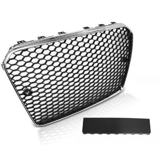 Sportgrill / Kühlergrill passend für Audi A5 Facelift (8T3) 11-16 chrom/schwarz in Wabendesign