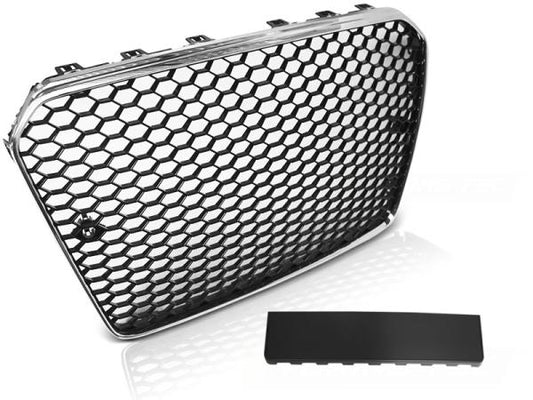 Sportgrill / Kühlergrill passend für Audi A5 Facelift (8T3) 11-16 chrom/schwarz in Wabendesign