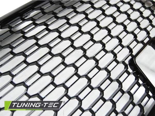 Sportgrill / Kühlergrill passend für Audi A3 8V Facelift 17+ Hochglanz schwarz in Wabendesign