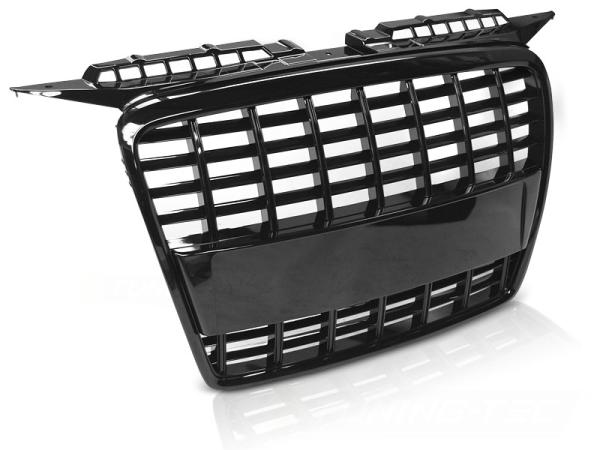Sportgrill / Kühlergrill kompatibel mit A3 8P 05-08 Hochglanz schwarz