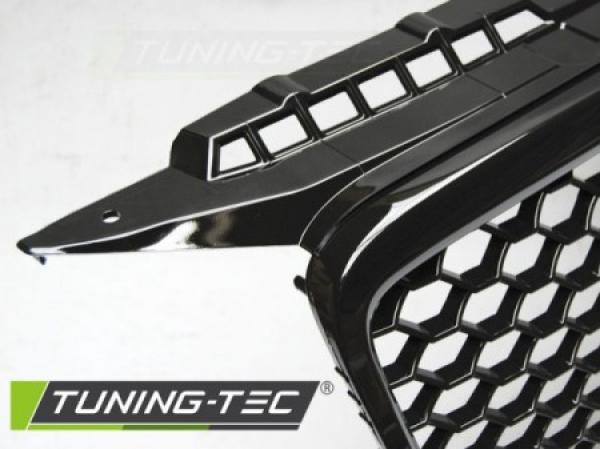 Sportgrill / Kühlergrill kompatibel mit A3 8P 05-08 Hochglanz schwarz in Wabendesign