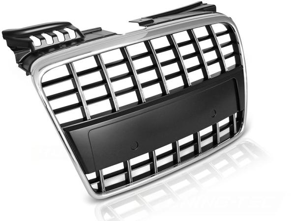 Sportgrill / Kühlergrill passend für Audi A4 B7 (8E) 04-08 chrom/matt schwarz