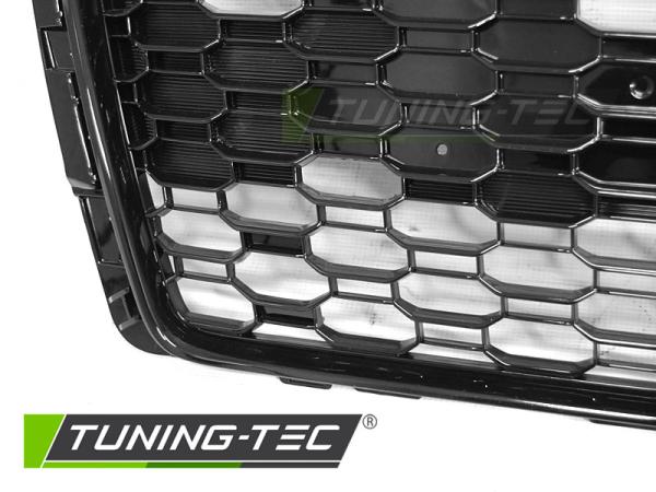 Sportgrill / Kühlergrill passend für Audi A4 B9 (8W) 15-19 Hochglanz schwarz in Wabendesign