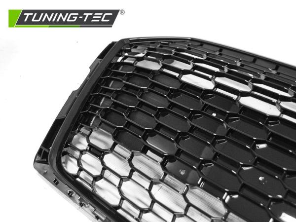Sportgrill / Kühlergrill passend für Audi A5 Coupe Cabrio Sportback (F53, F57, F5A) 2016+ hochglanz schwarz in Wabendesign