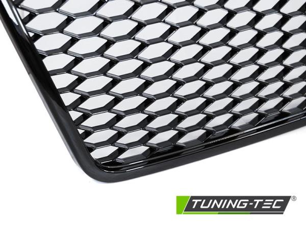 Sportgrill / Kühlergrill passend für Audi A6 C6 (4F) Facelift 09-11 Hochglanz schwarz in Wabendesign