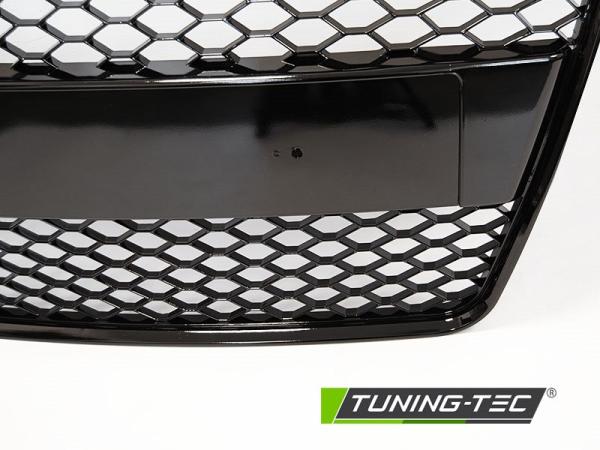 Sportgrill / Kühlergrill passend für Audi TT 8J Coupe/Roadster 06-14 Hochglanz schwarz in Wabendesign