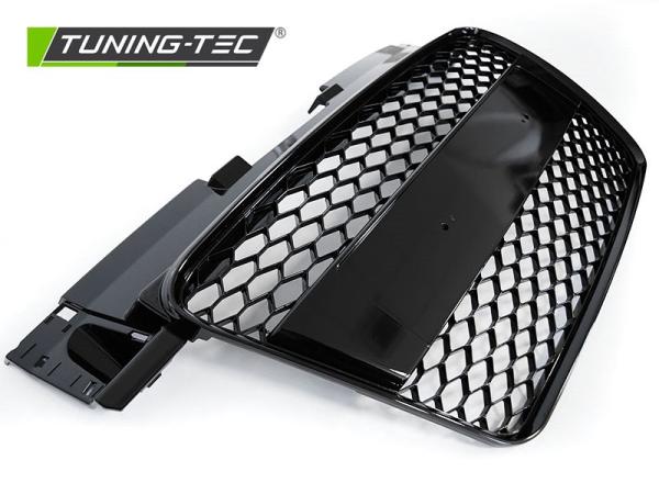 Sportgrill / Kühlergrill passend für Audi TT 8J Coupe/Roadster 06-14 Hochglanz schwarz in Wabendesign