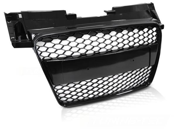 Sportgrill / Kühlergrill passend für Audi TT 8J Coupe/Roadster 06-14 Hochglanz schwarz in Wabendesign