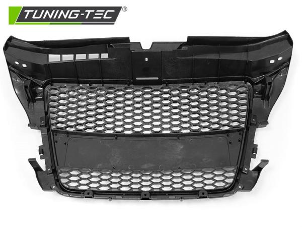 Sportgrill / Kühlergrill passend für Audi A3 8P Facelift 08-12 Hochglanz schwarz in Wabendesign