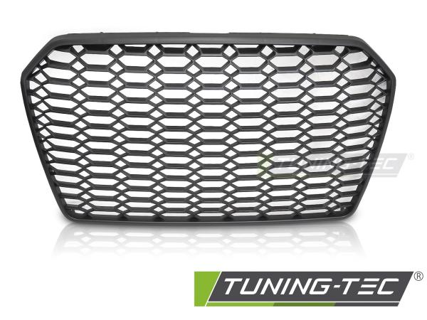 Wabengitter Sportgrill / Kühlergrill passend für Audi A6 4G (C7) Facelift 14-18 matt schwarz