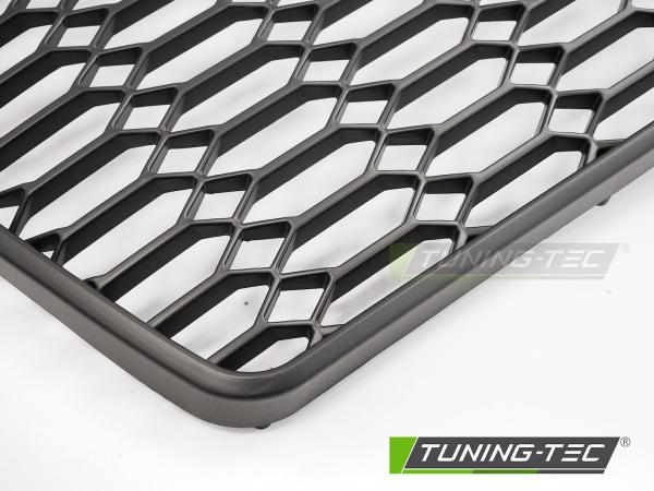 Wabengitter Sportgrill / Kühlergrill passend für Audi A6 4G (C7) Facelift 14-18 matt schwarz