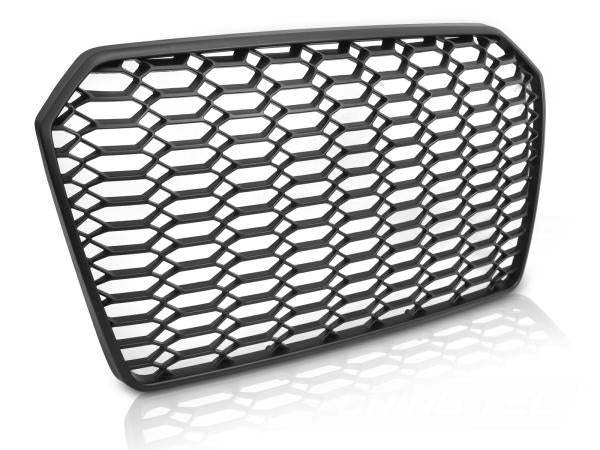 Wabengitter Sportgrill / Kühlergrill passend für Audi A6 4G (C7) Facelift 14-18 matt schwarz