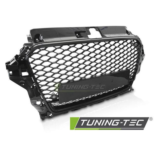 Sportgrill / Kühlergrill passend für Audi A3 8V 12-16 Hochglanz schwarz in Wabendesign