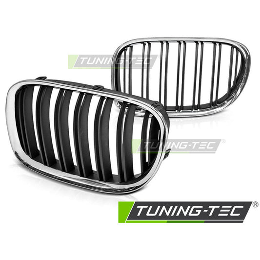 Sportgrill Chrom/Schwarz Doppelsteg passend für BMW F01 09-15