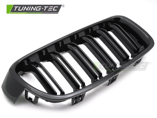 Sportgrill Doppelsteg Nieren passend für BMW 3er F30/F31 Limousine/Touring 11-18 Hochglanz schwarz