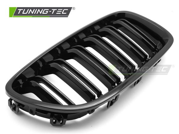 Doppelsteg Sportgrill Nieren passend für BMW 5er F10/F11 Limousine/Touring 10-16 Hochglanz schwarz