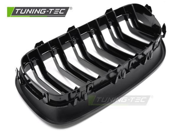 Doppelsteg Sportgrill Nieren passend für BMW 5er F10/F11 Limousine/Touring 10-16 Hochglanz schwarz