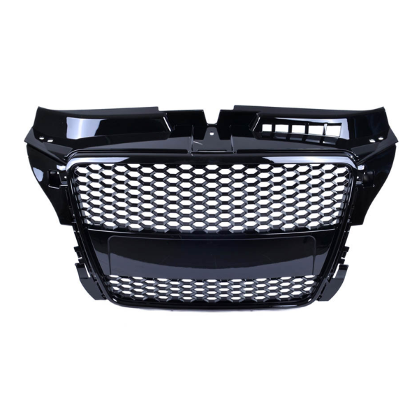 Sportgrill / Kühlergrill passend für Audi A3 8P Facelift 08-12 Hochglanz Schwarz