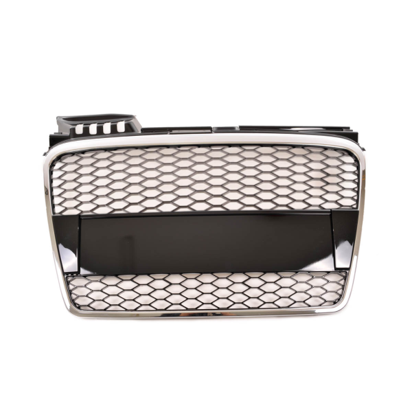 Sportgrill / Kühlergrill passend für Audi A4 B7 05-08 chrom/schwarz in Wabengitter Optik