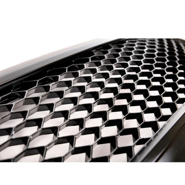 Sportgrill Wabengrill Kühlergrill passend für Audi A6 4F 04-08 Hochglanz schwarz