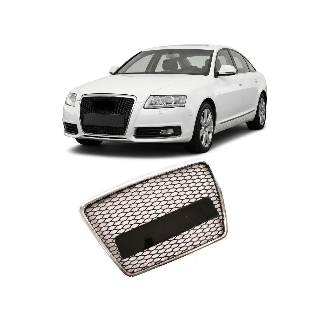 Front Grille Chrome passend für Audi A6 C6 4F Facelift 2008-2011 – Bild 1