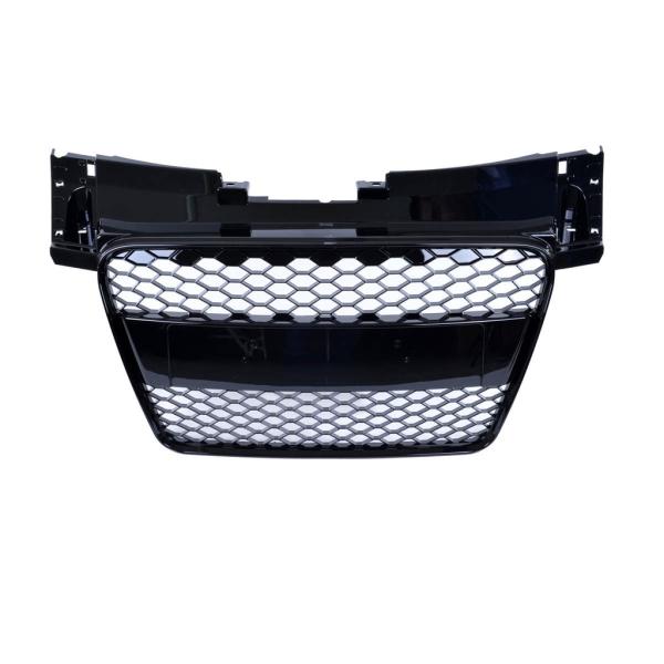 Sportgrill / Kühlergrill passend für Audi TT 8J Coupe/Roadster 06-14 Hochglanz Schwarz in Wabendesign