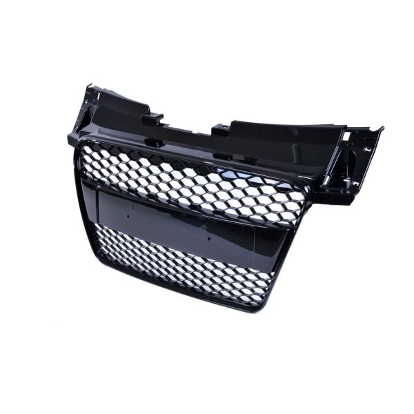 Sportgrill / Kühlergrill passend für Audi TT 8J Coupe/Roadster 06-14 Hochglanz Schwarz in Wabendesign