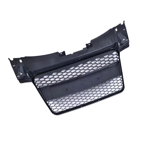 Sportgrill / Kühlergrill passend für Audi TT 8J Coupe/Roadster 06-14 Hochglanz Schwarz in Wabendesign