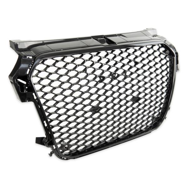 Kühlergrill Waben Grill Schwarz hochglanz Sport passend für Audi A1 8X 2010-2015