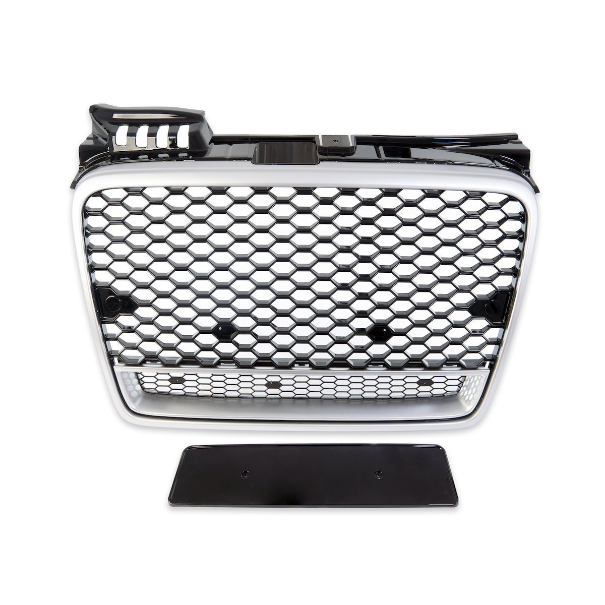 Front Grille Silver passend für Audi A4 B7 8E Sedan Avant 2004-2007 – Bild 2