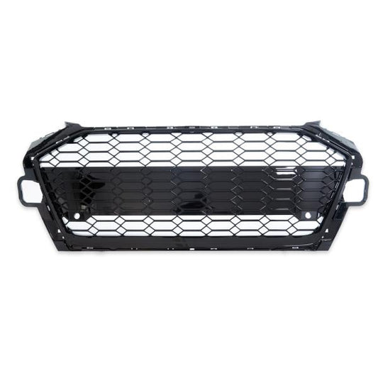 Wabengrill Kühlergrill Schwarz Glanz passend für Audi A4 B9 Facelift ab 2019 nicht RS4