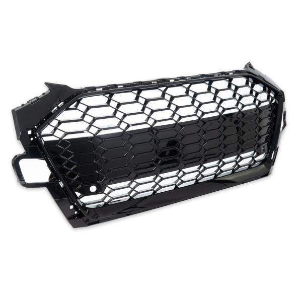 Wabengrill Kühlergrill Schwarz Glanz passend für Audi A4 B9 Facelift ab 2019 nicht RS4