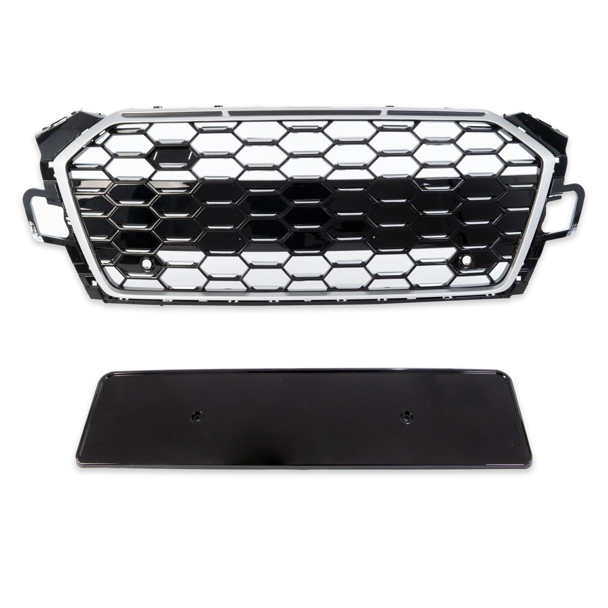 Front Grille Silver passend für Audi A5 F5 Coupe Cabrio Sportback 2020-2024 – Bild 2