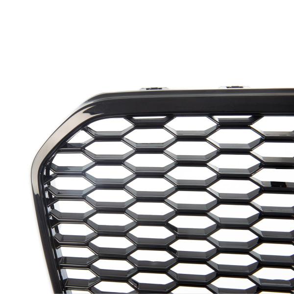 Wabengrill Kühlergrill schwarz glanz passend für AUDI A6 C7 4G Limo Avant 2010-2014 PDC